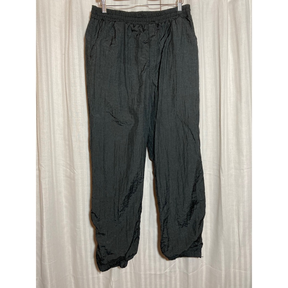 Vintage Christian Dior Monsieur Black Nylon Track Pants Mens Medium Joggers